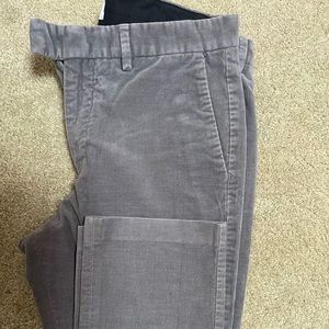 REISS GRAY CORDUROY TROUSERS